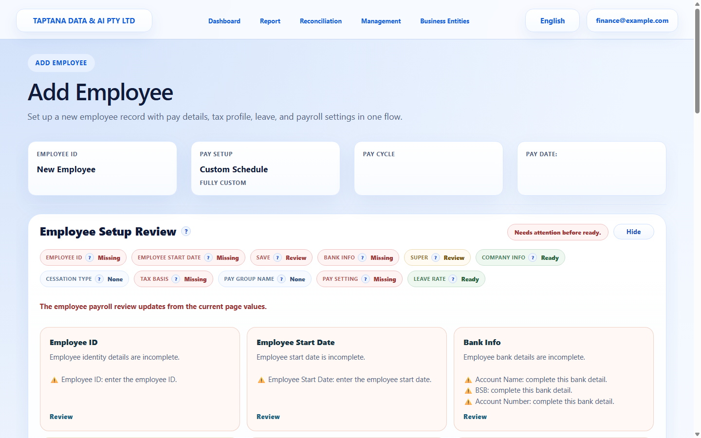 Find employee screenshot